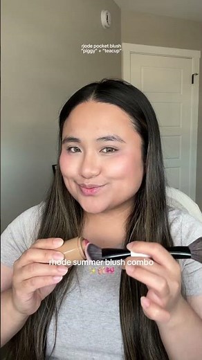 Rhode summer blush combo ✨🩰🎀 #makeup #makeuptutorial #blush #rhode #rhodeskin