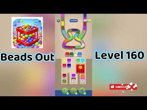 🎮 Beads Out Level 160 Walkthrough 🧩 | Tricky Bead Puzzle Solution | Mini Boss