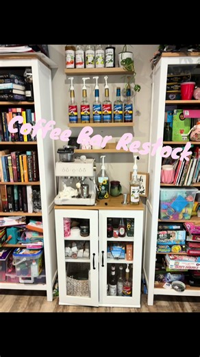 Coffee bar restock Easter refresh ☕🐰 I finally refilled all my coffee syrups, cups, and straws and gave my little home coffee bar a spring makeover. There’s just something about a fresh coffee station that makes mornings better. If you love coffee bar setups, seasonal decorating, or restocking videos, this one is so satisfying! #coffeebarrestock #homecoffeebar #restocktok #coffeetiktok #coffebar