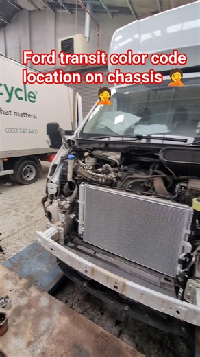 the color code location is right in chassis plate #ford #automobile #fordtransitcustom #fordtransit