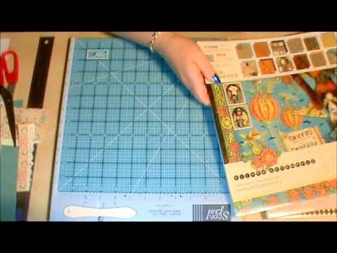 Mini scrapbook tutorial using 1 sheet of 12x12