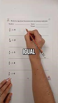 Dividing a Fraction by a Whole Number step by step. #fractions #teachers #teachingmaterials