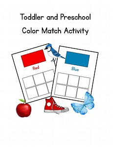 Color Sorting Game Printable | Toddler Learning Activity (PDF Download) - Etsy