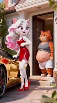 “Magic Pregnancy Swap?! 😱 Pregnant Lady Cat Puts Baby in Husband’s Belly | Funny AI Animation”