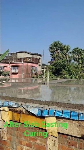 Correct Curing Process After Slab Casting | Complete Site Guide #construction #curingprocess