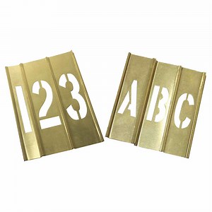 [Hot Item] Brass Interlocking Stencil with Letters and Numbers (20Y518)