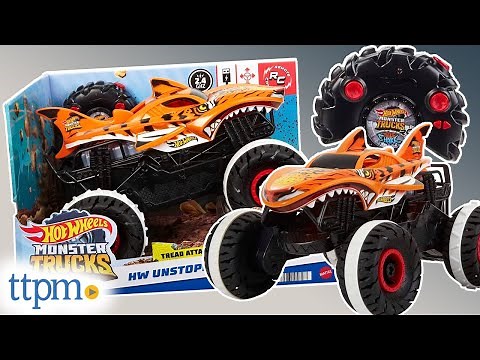 Hot Wheels Monster Trucks Unstoppable Tiger Shark RC from Mattel Review!