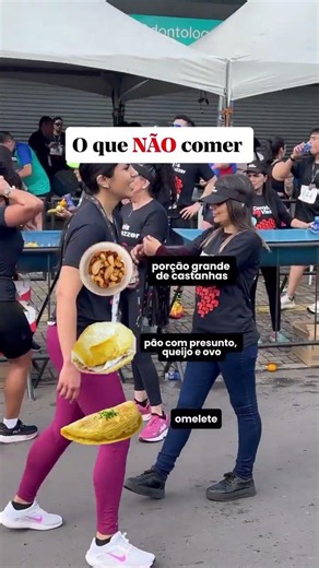 O que não comer antes de correr