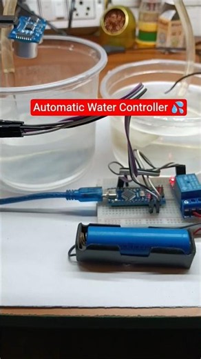 Automatic water control system using arduino#shorts