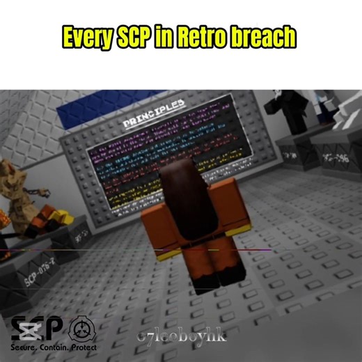 Every Playable SCP in SCP retro breach #roblox #scpretrobreach #edit #viral