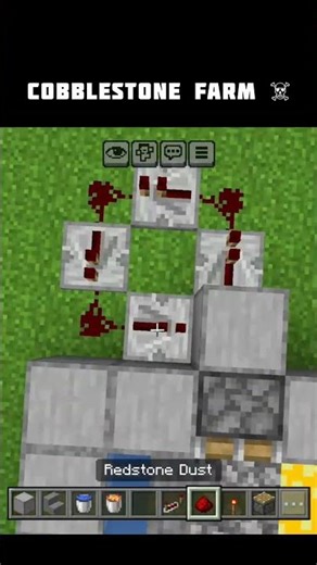 Unlimited Cobblestone Farm in Minecraft 🔥 Easy & Fast Method #minecraft #shorts #kadichurgaming