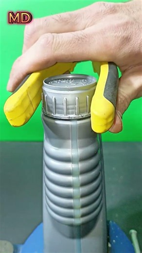 How to easily open a stuck oil bottle cap #woodworking #diy #tools #tips #experiment #alltools