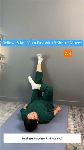 3 simple stretches to ease sciatic pain and release lower back tension at home