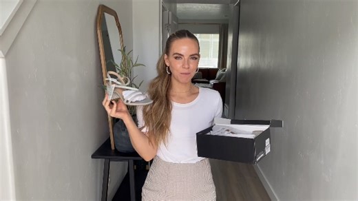 Watch Women＇s strappy low heel dress prom sandals  on Amazon Live