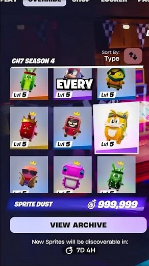 How To UNLOCK ALL Sprites in Chapter 7 Season 4!!!