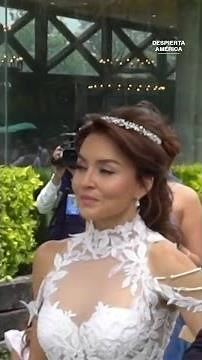 Así recibió Angelique Boyer a Jomari Goyso 😍 en la hacienda de 'Doménica Montero' #despiertaamérica