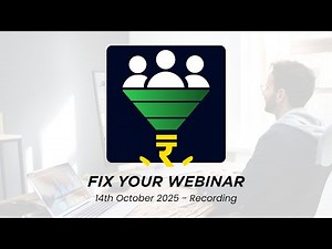 Fix Your Webinar: 14th October 2025