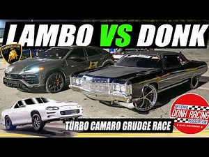 DONKMASTER VS LAMBORGHINI URUS & TURBO CAMARO GRUDGE RACE! NDRA Maryland Summer Nationals 2023