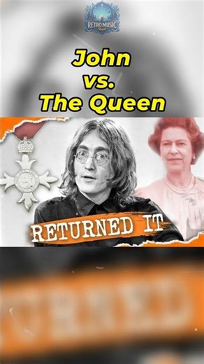 When John Secretly Gave His MBE Back to the Queen — The Shocking 1969 Moment #shorts