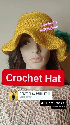 Crochet Floppy Hat #crochet