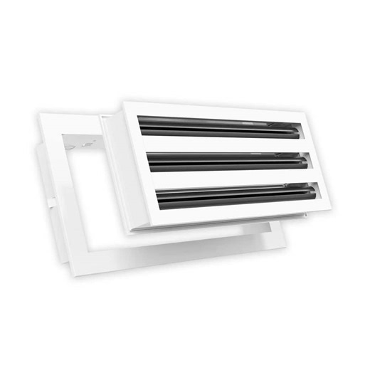 Reviews for QuietCool 14 in. x 6 in. Aluminum Wall/Ceiling Linear Slot Diffuser in White | Pg 1 - The Home Depot