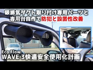 [Hiace] Intake and exhaust duct mounting parts and a special stand are made to improve security a...