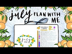 Plan With Me || july bullet journal setup
