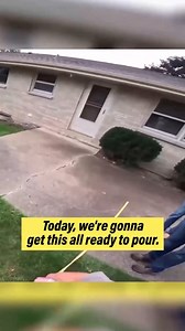 Watch How We Plan the Perfect Concrete Pour Step-by-Step! #concrete #construction #tutorial #work | Victory Outdoor Services