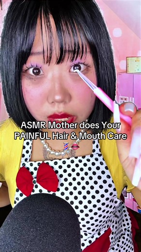 ASMR Aggressive Hairstyling and Mouth Care⁉️ FULL VER ON MY YT NOW✨ Link in Bio😳 #horrorasmr #asmrvideo #k1ttenscafe #asmr #othermother