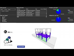 3D Power Bi visual - Construction Schedule - 3DBI