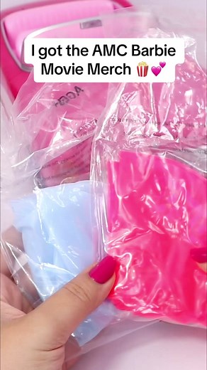 I got the AMC Barbie Movie merch 🍿💕The car is the smallest out of the 3 released (Mattel & Hot wheels version) and the pool drink floats are perfect doll size 🌴 #barbie #barbiethemovie #barbiemovie #amc #dolls