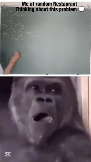 Gaussian Integral 😍#shorts #integration #integral #physics #funny