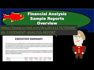 Financial Analysis Sample Reports Overview - Analysis of Financial Statements, Ratio-Analysis