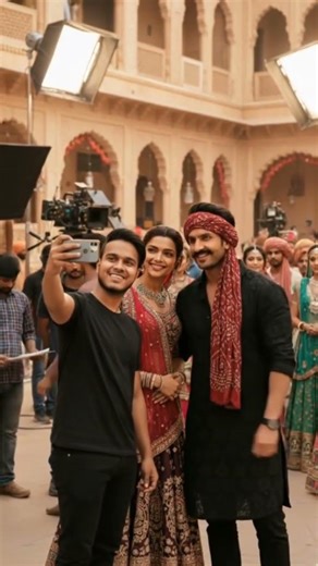 Ram-Leela Movie Set Par Ranveer & Deepika Ke Saath Selfie 😍🔥