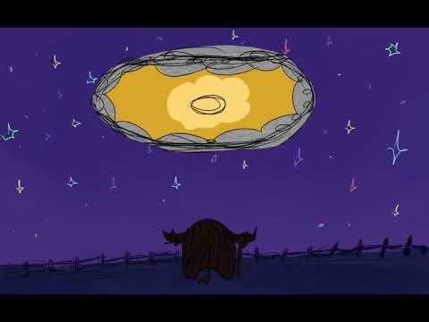 Alien takes a funky looking cow?