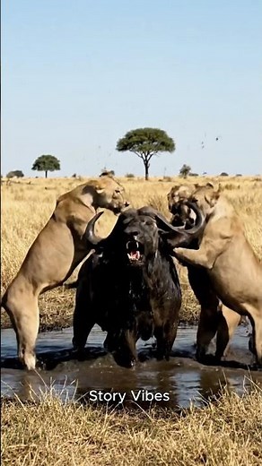 Lion Attack in the African Jungle | Wild Hunt Scene in Africa’s Deep Forest #animals #wildliferescue