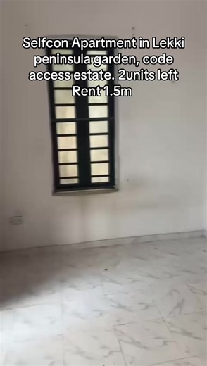 Self-Contain Apartment Lekki Peninsula garden. Access code estate 2 units available. Upstairs and downstairs Rent: 1.5m Legal: 250k Sc: 250k Caution: 250k Agency 250k #fyp #househuntinginlagos #luxury #viral_video #realestate