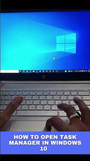 how to open task manager in windows 10?