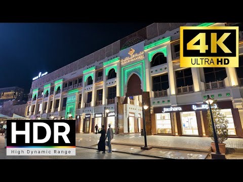 🇰🇼Kuwait 4k walk - Kuwait City 4K Night Walking Tour｜4K 60fps