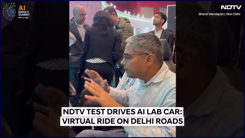 India AI Impact Summit 2026 | NDTV Test Drives AI Lab Car: Virtual Ride Across Delhi Roads