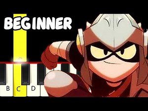 A Draco Tale - Brawl Stars x Dragonforce - Fast and Slow (Easy) Piano Tutorial - Beginner - Videos For Kids