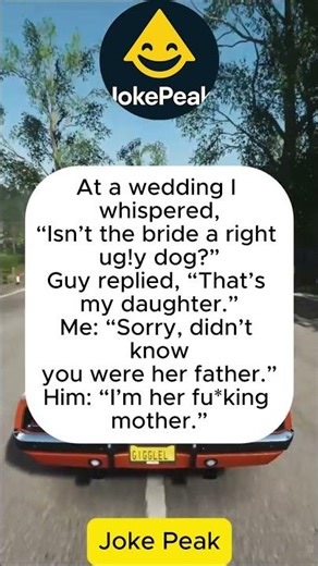 A Wedding Guest Regrets His Whisper #funny #joke #humor