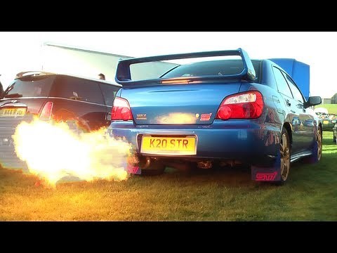 Bee*R Rev limiter launch control flames Subaru Impreza WRX STi Blitz Nur Spec R