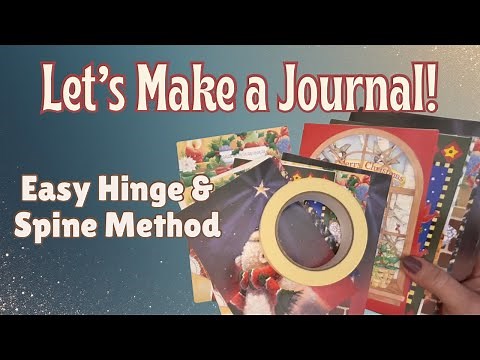 Transform Old Christmas Cards Into a Beautiful Junk Journal | Fast Hinge & Spine Method