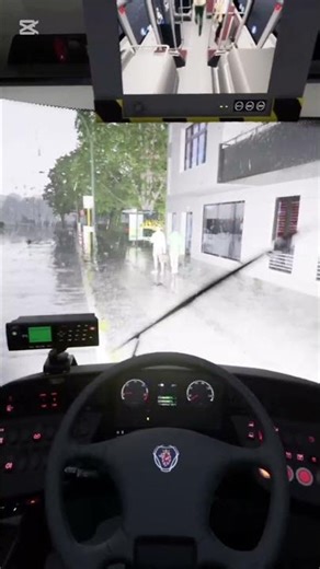 🌧️ What Happens If You Drive Too Fast in the Rain? 🚍 #thebus #bussimulator #DutchSimWorld