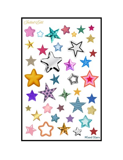 Mixed Media Stars | Junk Journal Sticker Sheet, Scraps and Snippings for Scrapbooking, Vision Board, Fabric and Y2K Aesthetic - Etsy
