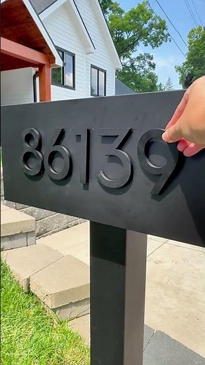 Easy to Install Magnetic Number Mailbox #diy #homeupgrade #homedecor #mailboxes #exteriordesign
