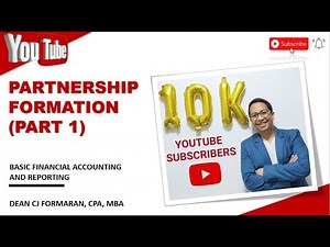 BaC. Partnership Formation - Part 1 I Ref: D. Reyno & F. Reyno, Jr.