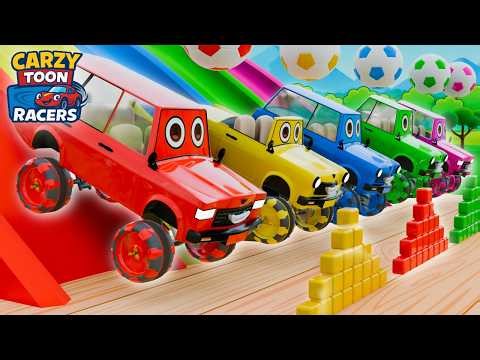 Learn Car Names, Colours & Counting 🚘🌈🔢 | Kids Video