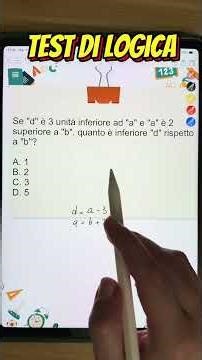 Test di logica: di quanto d è inferiore a b? 🤓#batquiz #logica #matematica #concorsipubblici #tolc